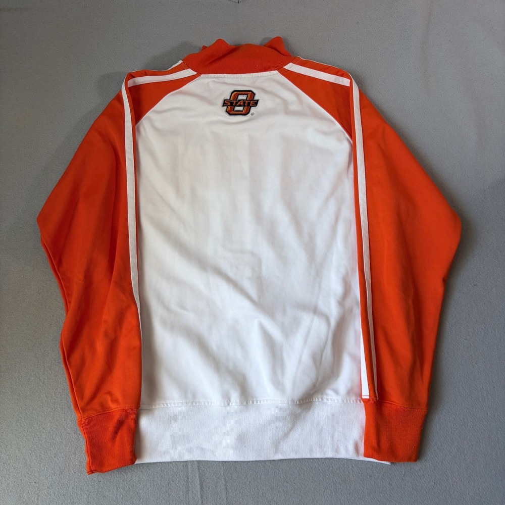 Colosseum Oklahoma State OSU Cowboys Track Jacket Mens Large Orange White - Picture 2 of 7